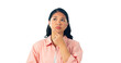 © Heyt/peopleimages.com - Thinking, doubt and confused woman planning, problem solving or decision isolated on a transparent png background. Idea, choice and serious Asian person with vision, brainstorming or remember memory