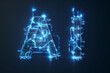 © ALL YOU NEED studio - inscription AI made of microcircuits.