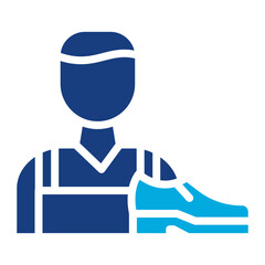 Shoemaker icon vector image. Can be used for Shoemaker.