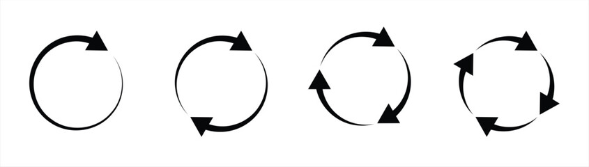 Wall Mural - circle arrow icon. refresh icon, reload icon. circular arrow icon vector illustration