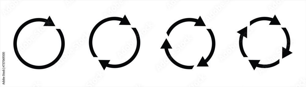 circle arrow icon. refresh icon, reload icon. circular arrow icon ...