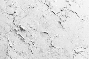 Poster - Retro white cement wall for calm interiors.
