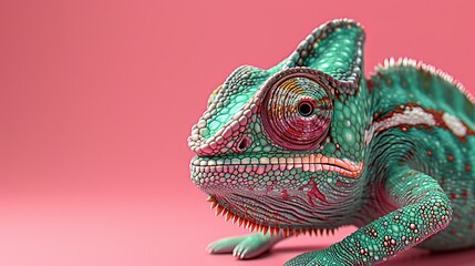 chameleon close up.