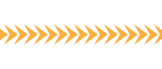Poster - abstract seamless repeatable orange arrow symbols vector.
