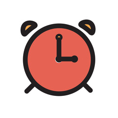 Poster - Clock Date Time Watch Filled Outline Icon