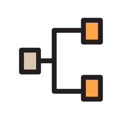 Communication Connection Network Sharing Work Filled Outline Icon