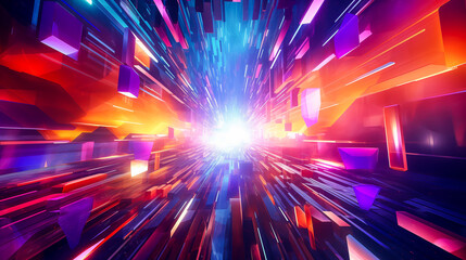 Wall Mural - abstract shiny futuristic background