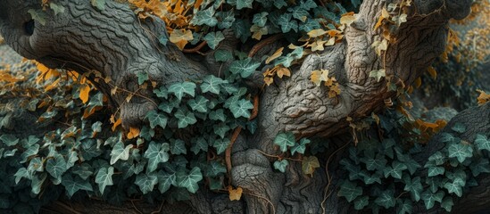 Canvas Print - Beautiful and serene tree with green leaves on its branches in the sunlight