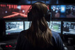 © Tetiana - Portrait of a 911 operator answering a call providing assistance in times of crisis Generative AI