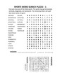 © ratselmeister - Sports word search puzzle - 1. Suitable both for kids and adults. Answer included.
