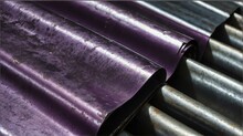Galvanized Purple Steel Iron Sheets Background Details Closeup Texture From Generative AI