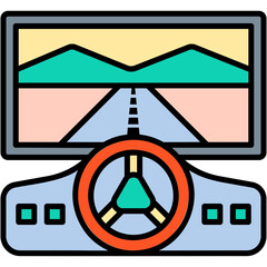 Poster - Driving Simulators Illustration