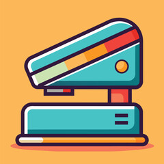 Wall Mural - Stapler cute school vector EPS