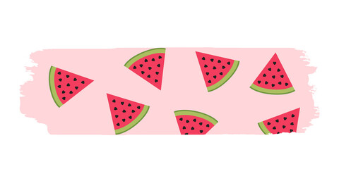 Watermelon Brush Stroke Clipart 4.png