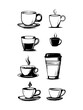 © hmzstuff - Hand drawn coffee set. Coffee sketch.