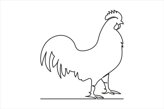 Continuous One line Happy easter monday concept outline vector art illustration 
