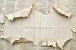 horizontal image of an old ruined empty paper peeling off from a billboard Generative AI