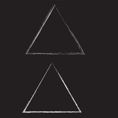 Wall Mural - triangle vector icon isolated on white background, triangle logo design