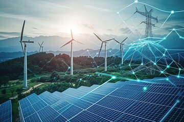 The EcoGrid Energy Management System integrates advanced AI and IoT sensors for real-time control of sustainable energy.