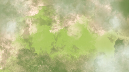 Abstract green watercolor hand painted background. White and green watercolor grunge texture background. Sky, cloud background.