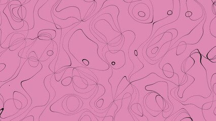 Poster - Abstract pink tones background with wavy lines