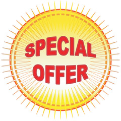 Wall Mural - Special Offer Button Blast