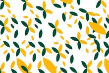 Seamless Yellow And Green Pattern Background