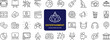 © SMUX - Entertainment set of web icons in line style. Lifestyle and Entertainment icons for web and mobile app. Theater, cinema, video, dance, theater, game. Vector illustration