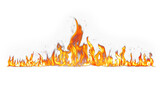 Fototapeta  - Burning Fire - tranparent PNG