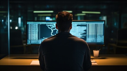 IT professionals work in peace and quiet and develop their programming skills
