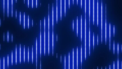 Wall Mural - background blue line neon glow light particle random led for loop playback 4k 60fps video