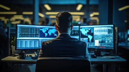 IT professionals work in peace and quiet and develop their programming skills