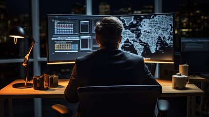 IT professionals work in peace and quiet and develop their programming skills