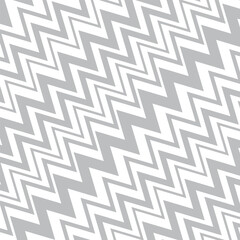 Poster - abstract geometric repeatable grey diagonal corner wave line pattern.