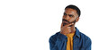 © Khushboo Sumeet/peopleimages.com - Confused, thinking and face of man with ideas, choice and decision on png and transparent background. Questions, isolated and person with hand gesture for brainstorming, problem solving and solution