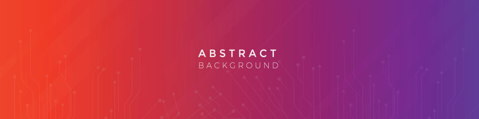 abstract Gradient technology background social media cover banner template
