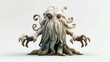 A captivating 3D depiction of a lovable elder god in a charming pose, rendered against a pristine white background. This endearing creature exudes wisdom, serenity, and timeless charm. Perfe