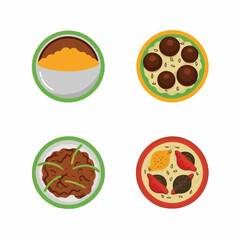 Set of Food Icons on a white background 