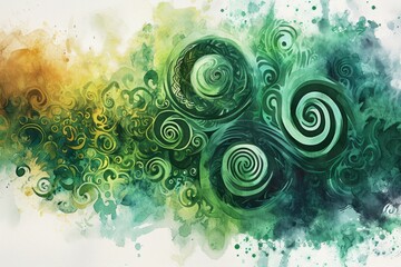 Wall Mural - Celtic Spiral Designs. Celtic Spiral Designs illustration banner wallpaper texture.