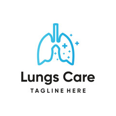 Lungs care logo design creative concept unique style Premium Vector Part 2