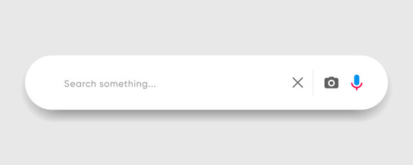 Poster - Search Bar with suggestions for UI UX design and web site. Search Address and navigation bar icon. Collection of search form templates for websites. Search engine web browser window template.