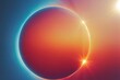  Ilustração abstrata de eclipse solar com brilho intenso
