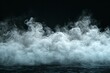 Smoke cloud or vapor isolated on black background. The concept of aromatherapy, magic, mystery, and hypnosis. 3D rendering of thick white smoke