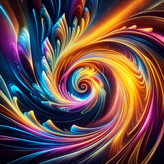 Wall Mural - abstract texture wallpaper and background with swirls and curves in vivid colors. artistic pattern d