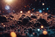 Deep space Soil dirt with sparkles