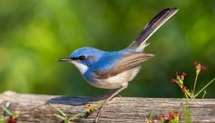 Wall Mural - splendid fairy wren bird