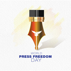 World press freedom day concept. Press freedom Day to raise awareness. End Impunity for Crimes against Journalism.