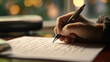 © redflower - A person's handwriting corrections on an essay with a red pen