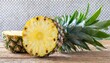 fresh pineapple isolated on transparent background png