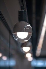 Aufkleber - A close up view of a ceiling light. Versatile and suitable for various interior design concepts